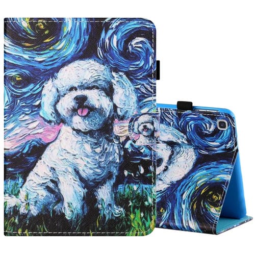 Funda para Tablet Samsung Galaxy Tab A 8.0 (2019) T290 T295 Cuero Plano con Soporte (Perro)