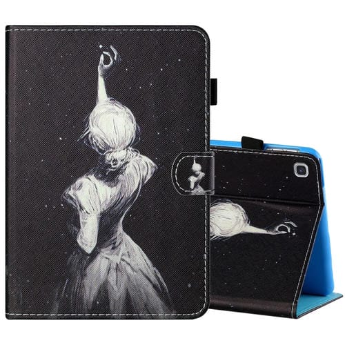 Estuche de Cuero para Samsung Galaxy Tab S6 Lite SM-P610 / 615 con Funda para Bolígrafo y Soporte (Star Girl)