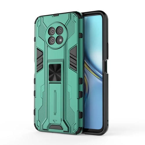 Para honrar X20 5G SUPERSONIC PC + TPU Funda protectora a prueba de golpes con soporte (verde)