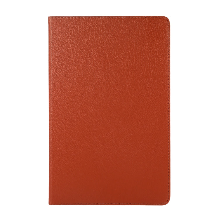 Para Xiaomi Pad 5 Pro / Pad 5 360 grados Rotación Litchi Texture Funda de cuero con soporte (marrón)