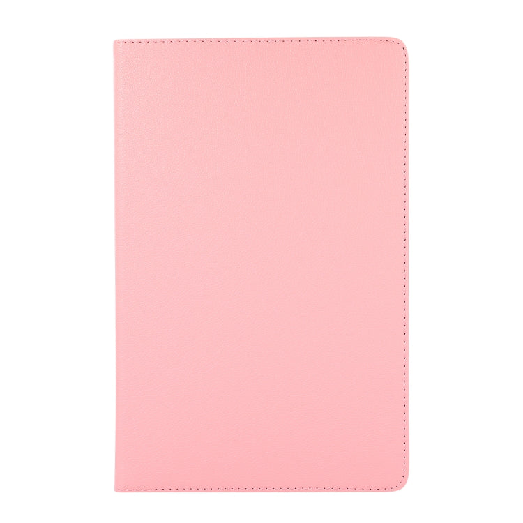 Para Xiaomi Pad 5 Pro / Pad 5 360 grados Rotación Litchi Texture Funda de cuero con titular (rosa)