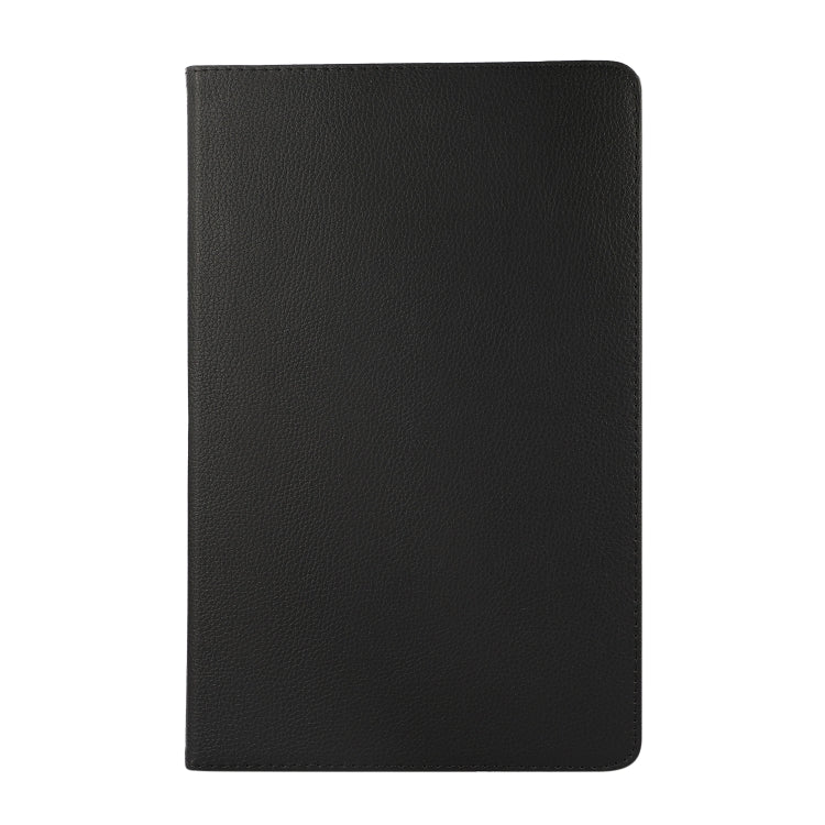 Para Xiaomi Pad 5 Pro / Pad 5 360 grados Rotación Litchi Texture Funda de cuero con titular (negro)