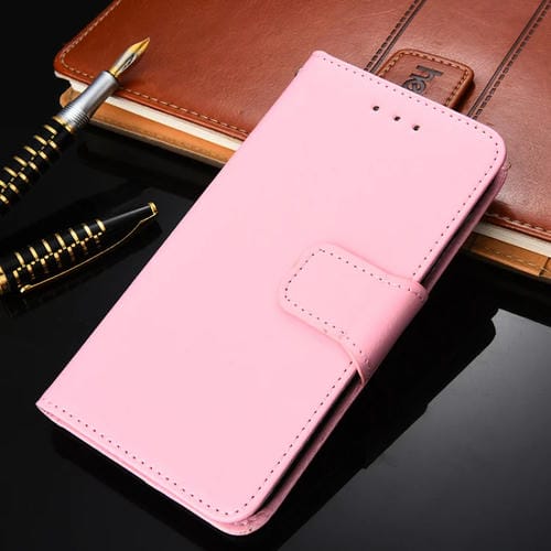 Para honrar 10x Lite Crystal Texture Horizontal Flip Funda de cuero con soporte y ranuras para tarjetas y billetera (rosa)