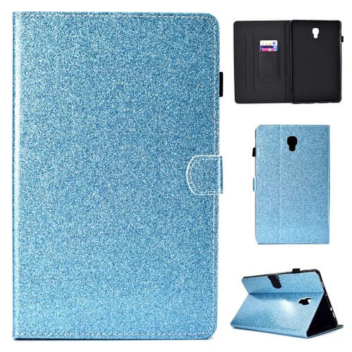 Funda de Cuero Galaxy Tab A 10.5 T590 con Tapa Horizontal Soporte y Ranura para Tarjeta (Azul)
