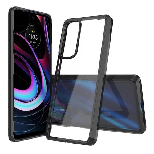Funda Protectora Motorola Edge (2021) TPU y Acrílico a Prueba de Golpes (Negro)