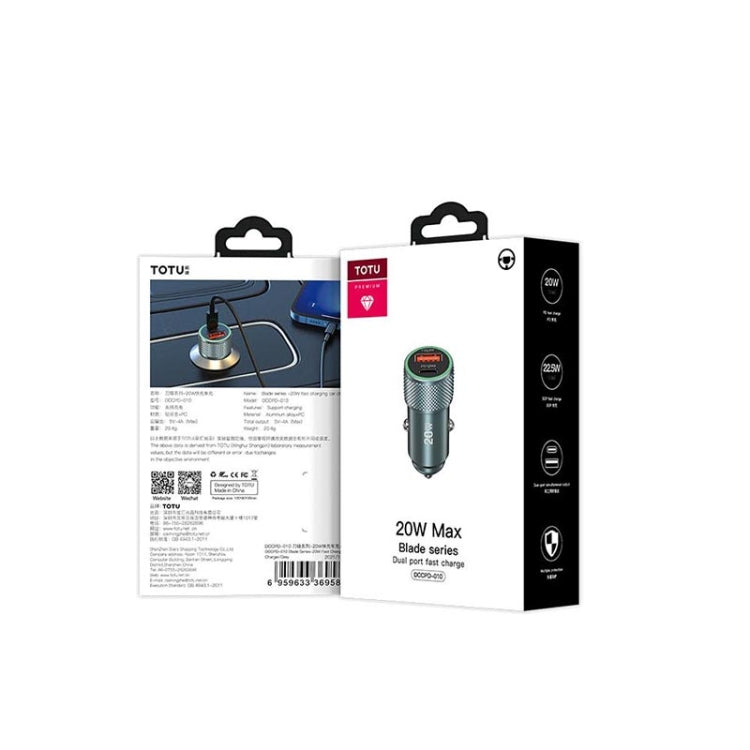 Totudesign Dccpd-10 Blade Series 20W Cargador De Coche De Carga Rápida (Negro)