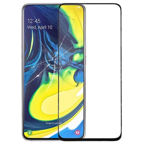 Schermo Frontale Samsung Galaxy A80/A90 Lente in Vetro Esterna con Adesivo OCA Trasparente
