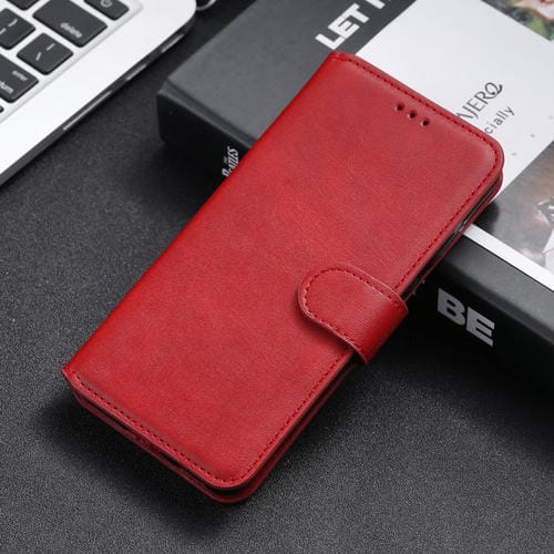 Para Xiaomi Poco M4 Pro Classic Becerta Textura PU + TPU Funda de cuero Horizontal Flip (rojo)