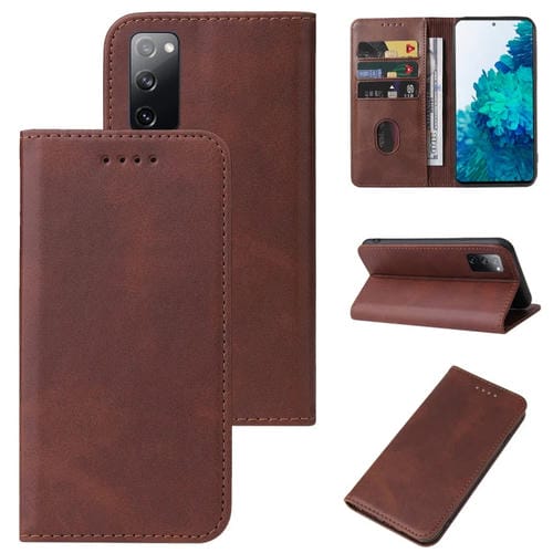 Funda para Samsung Galaxy S20 FE 5G y S20 FE Cuero Cierre Magnético (Marrón)