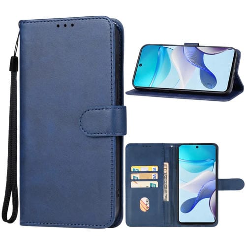 Para Motorola Moto G53 Funda de cuero para teléfono (Azul)