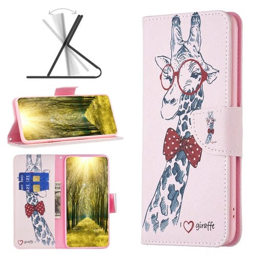 Para Nokia X30 Estuche de teléfono de cuero con patrón de dibujo (ciervo)
