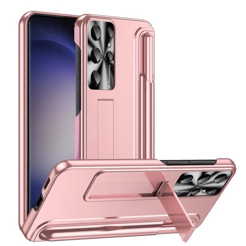 Estuche para Teléfono Samsung Galaxy S23 Ultra 5G con Ranura para Bolígrafo y Soporte (Oro Rosa)