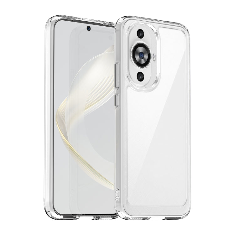 Funda de AcrĂlico + TPU para Huawei Nova 12 Lite Serie Colorida (Transparente)
