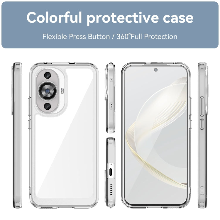 Funda de AcrĂlico + TPU para Huawei Nova 12 Lite Serie Colorida (Transparente)