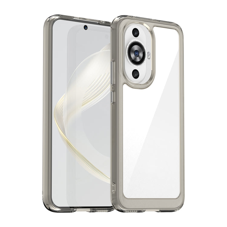 Funda de TelĂ©fono AcrĂlico + TPU para Huawei Nova 12S Serie Colorida (Gris Transparente)