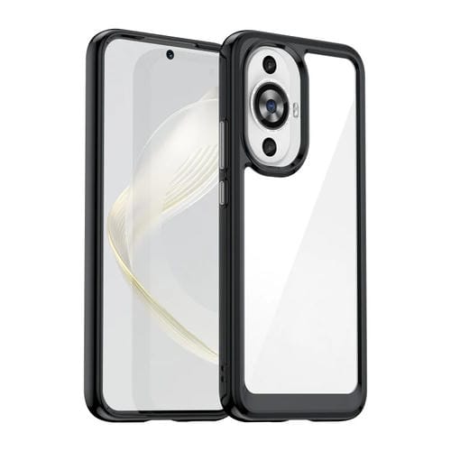 Funda de Acrílico y TPU para Huawei Nova 12S Serie Colorida (Negra)