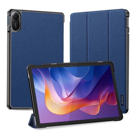 Funda de cuero con tapa magnética para tableta Xiaomi Redmi Pad 2 DUX DUCIS Domo Series (azul)