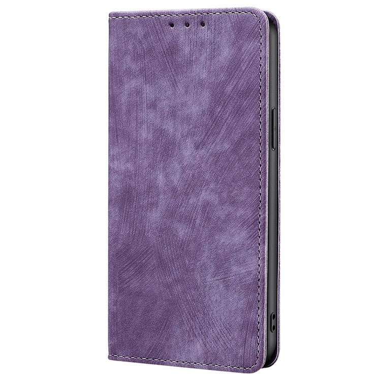 Funda de Cuero Magnética Antirrobo Rfid para OnePlus Nord Ce 4 Lite 5G (Morado)