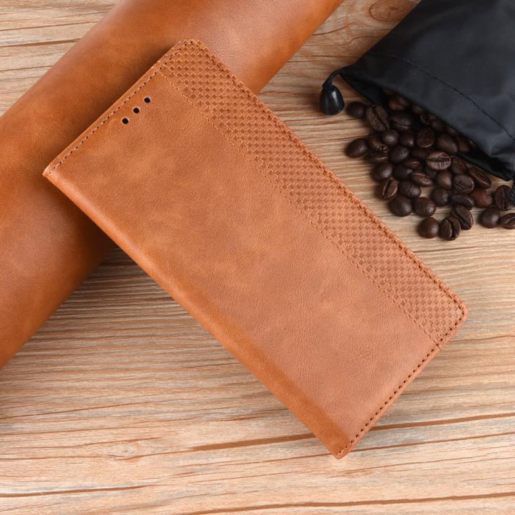 Funda de cuero con textura retro y hebilla magnética para Huawei Nova 14 Pro 5G (marrón)
