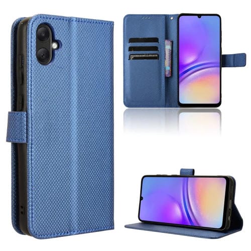 Funda para Samsung Galaxy A05 4G Cuero Textura de Diamante (Azul)