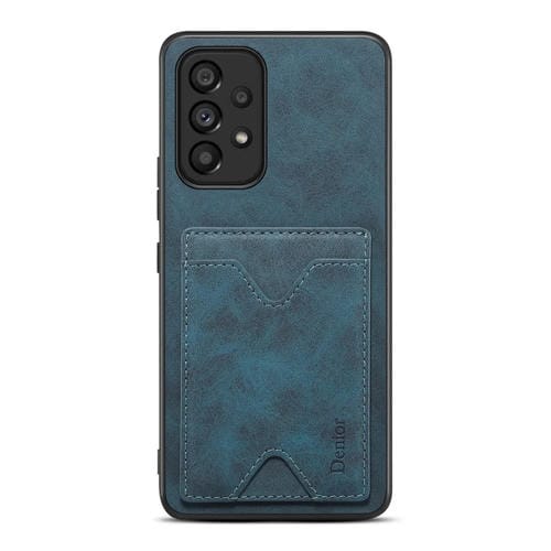 Funda para Teléfono Samsung Galaxy A23 5G Denior PU Contraportada Ranura para Tarjeta (Azul)