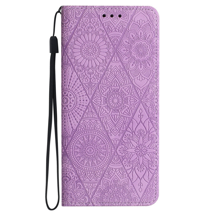 Estuche de telĂ©fono Samsung Galaxy A23 Cuero AdsorciĂłn en Relieve Ătnico (PĂșrpura)