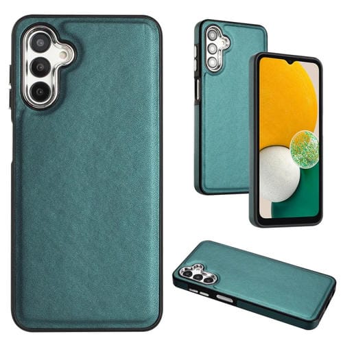 Funda para Teléfono Samsung Galaxy A24 4G Textura de Cuero Cobertura Total (Verde)
