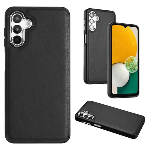 Funda para Teléfono Samsung Galaxy A24 4G Textura de Cuero Cobertura Total (Negro)