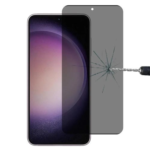 Para Samsung Galaxy S23 5G Ultrathin 3D Curved Edge Privacy Película de vidrio templado, Desbloqueo de soporte