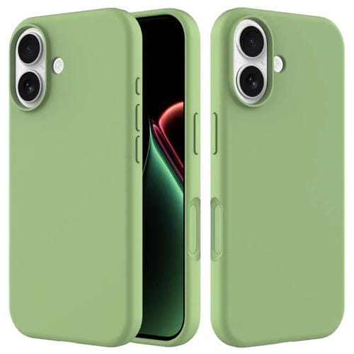 Funda de silicona de color sólido para iPhone 17 (verde menta)