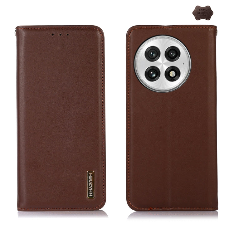 Funda para Teléfono Khazneh Nappa con Piel de Vaca para OnePlus Nord 13 (Marrón)