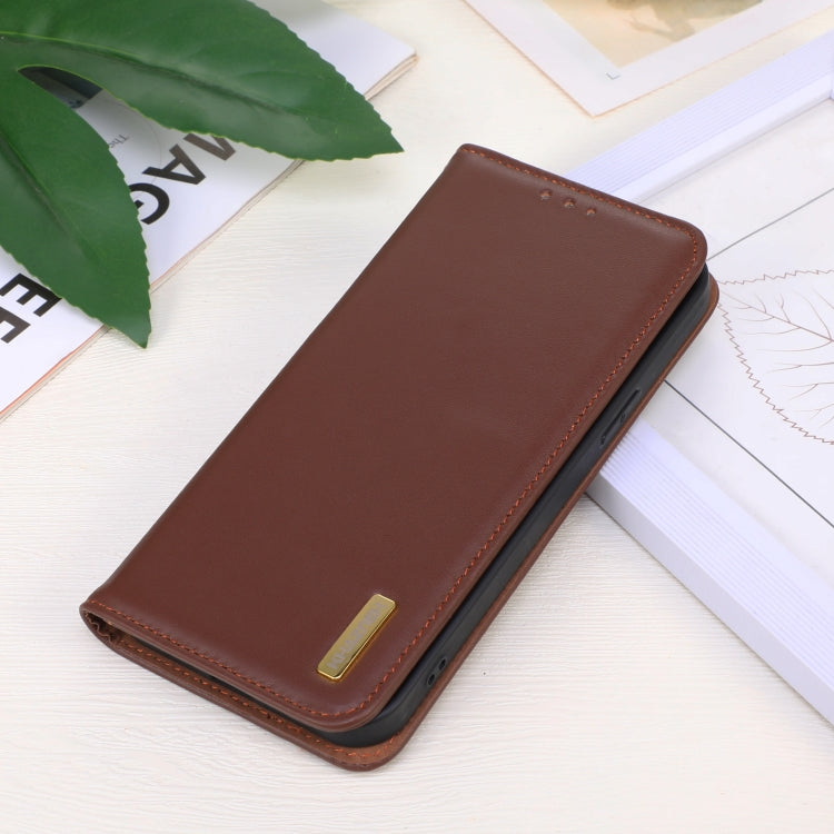 Funda para Teléfono Khazneh Nappa con Piel de Vaca para OnePlus Nord 13 (Marrón)