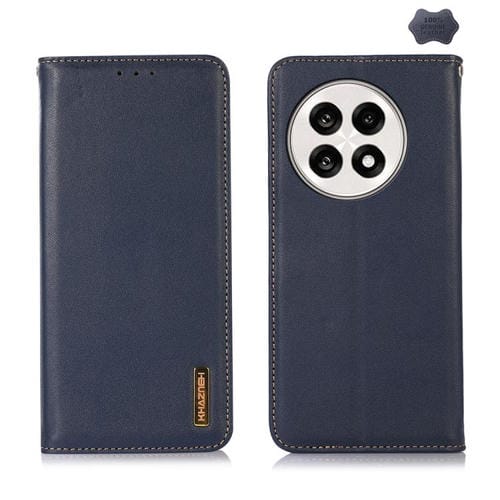 Funda para Teléfono Khazneh Nappa Piel de Vaca para OnePlus Ace 5 Pro / Ace 5 / 13R (Azul)