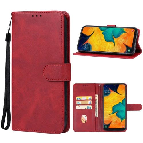 Funda para Teléfono Samsung Galaxy A30 Versión Japonesa Cuero (Rojo)