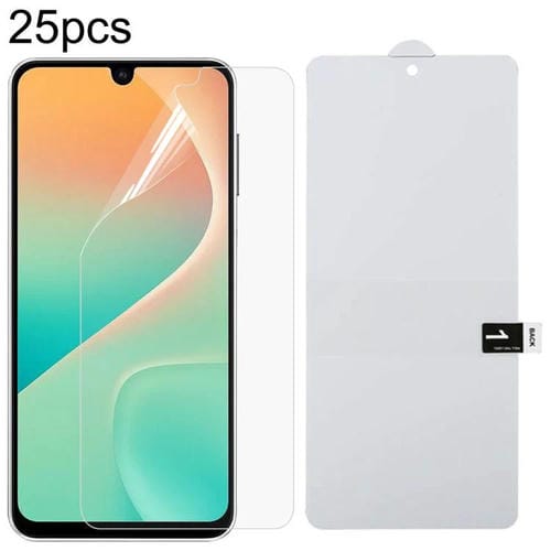 Protector de pantalla completo de hidrogel a prueba de explosiones para Samsung Galaxy F36 5G (25 unidades)