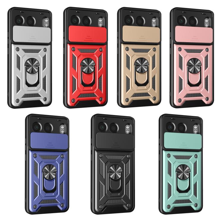 Funda híbrida TPU y PC OnePlus Nord 4 con diseño cámara deslizante (Roja)