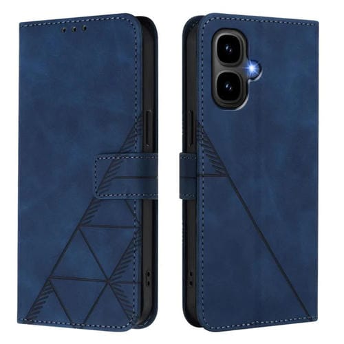Funda de cuero con relieve 3D para Infinix Smart 10 4G (azul)