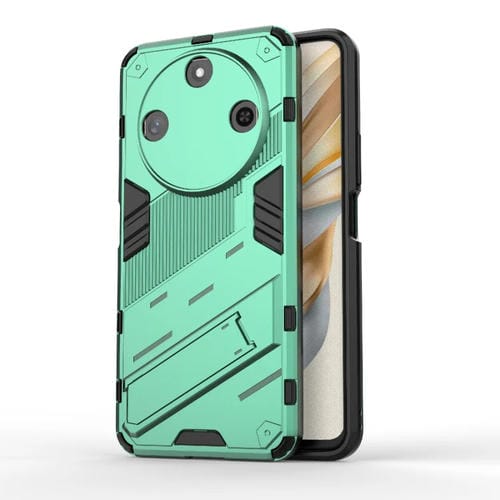 Funda para Teléfono Punk Armor 2 en 1 con Soporte para Honor X60 5G (Verde)