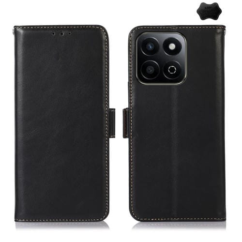 Funda para Teléfono Honor Play 60 Plus/200 con Capa Superior Piel de Vaca Crazy Horse (Negra)
