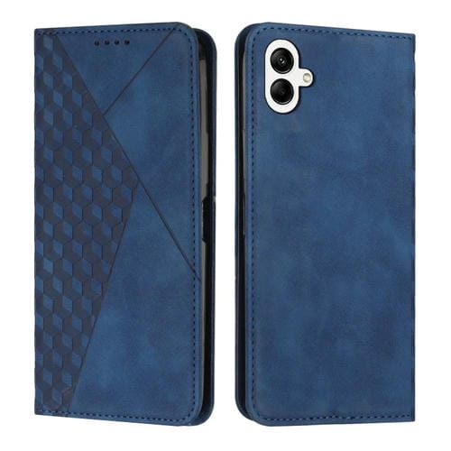 Funda de teléfono Samsung Galaxy A05 Diamond Splicing Skin Feel Cuero Magnético (Azul)
