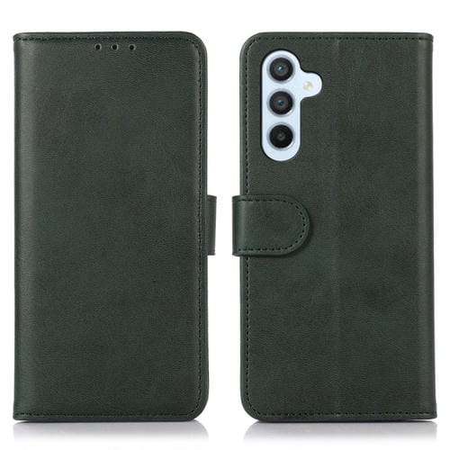 Funda para Samsung Galaxy A35 5G Cuero Textura de Vaca (Verde)