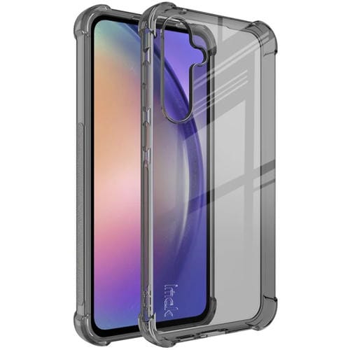 Funda para teléfono Samsung Galaxy A55 5G Imak Airbag TPU a prueba de golpes (Negro Transparente)