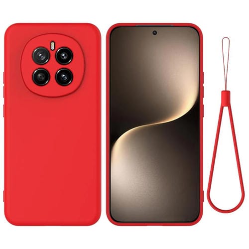 Funda de Silicona Líquida para Honor Magic7 Pure Color a Prueba de Golpes (Rojo)