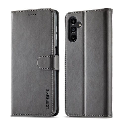 Funda para Teléfono Samsung Galaxy A35 5G Lc.Imeeke Cuero Textura de Becerro (Gris)