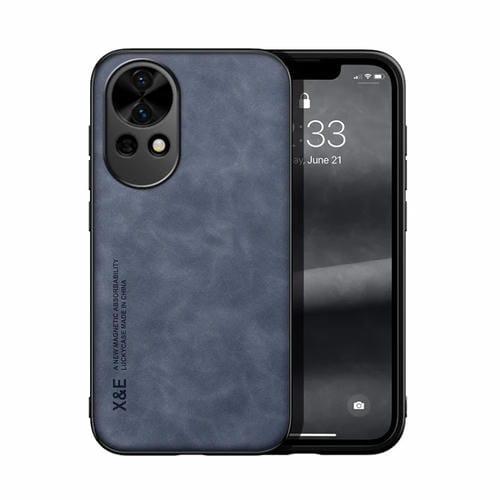 Funda de Cuero con Tapa Magnética para Huawei Nova 13 Skin Feel (Azul)
