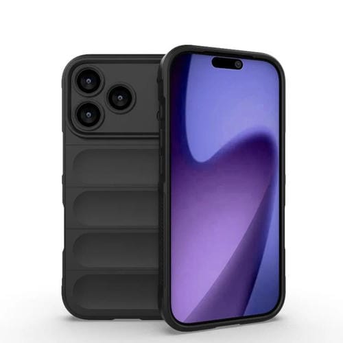 Funda de TPU + franela Magic Shield para iPhone 17 Pro (negra)