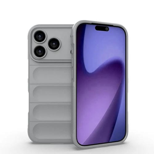 Funda de TPU + franela Magic Shield para iPhone 17 Pro (gris)