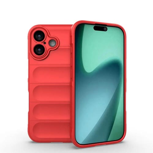 Funda de TPU + franela Magic Shield para iPhone 17 (roja)