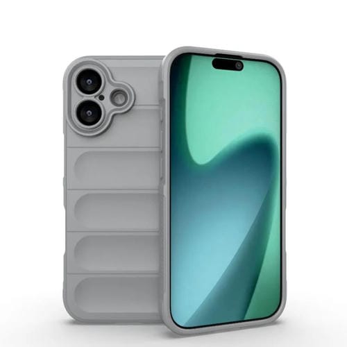 Funda de TPU + franela Magic Shield para iPhone 17 (gris)