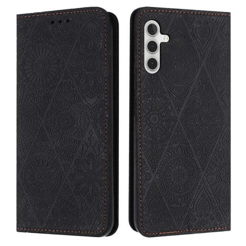 Funda de TelĂ©fono Samsung Galaxy A05S Cuero AdsorciĂłn En Relieve Ătnico (Negro)